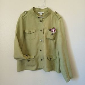 Sage Green Linen Jacket